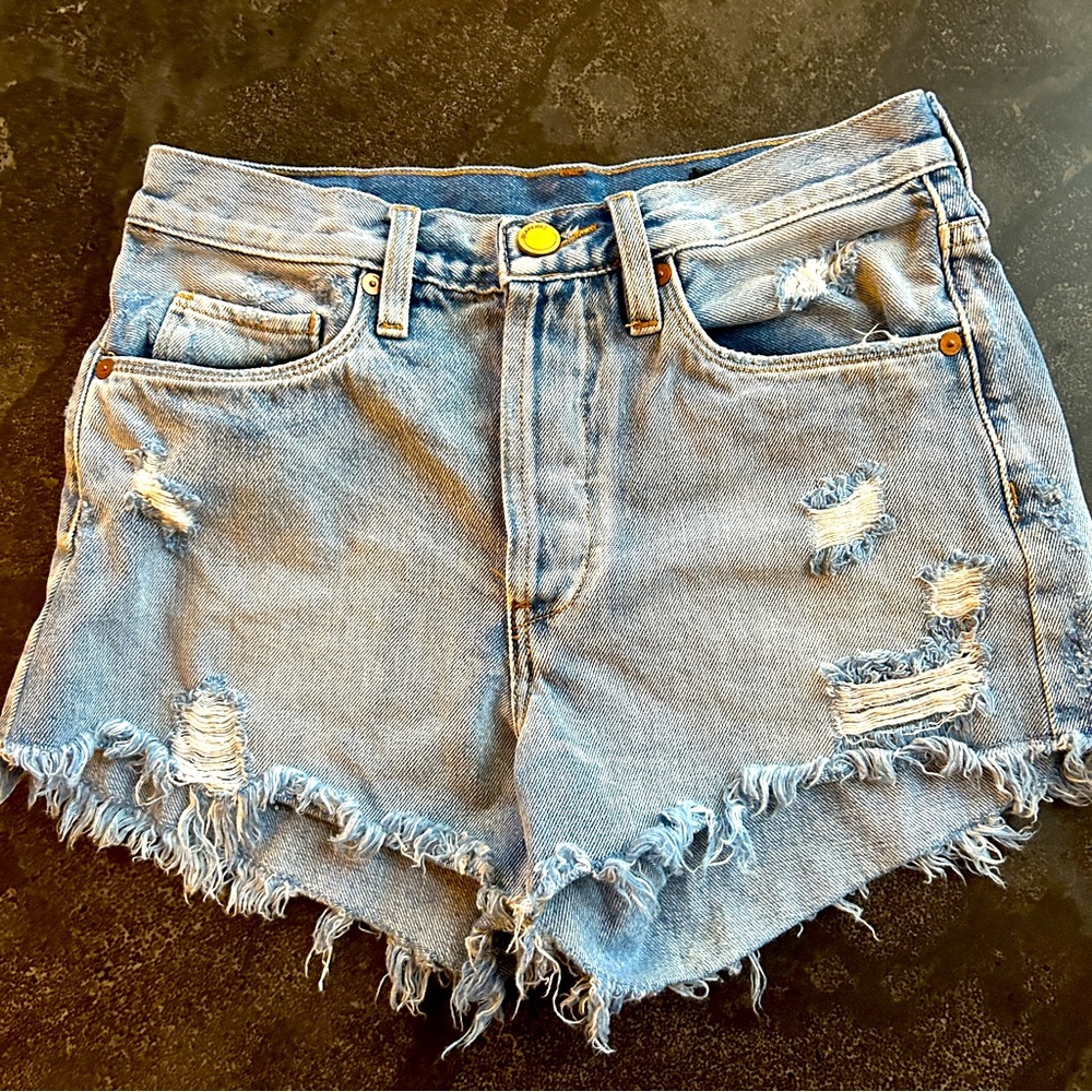 Blank NYC Distressed Jean Shorts - Size 25